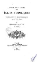 Ecrits historiques influence, luttes et persecutions des juifs dans le monde romain Philon D'Alexandrie