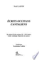 Ecrits occitans cantaliens