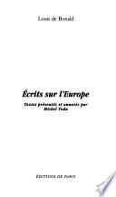 Écrits sur l'Europe