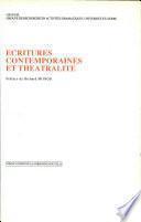 Écritures contemporaines et théâtralité