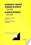 Ecritures et langages satiriques en Autriche