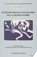 Écritures franco-allemandes de la Grande Guerre