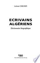 Ecrivains algériens