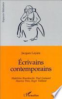Ecrivains contemporains