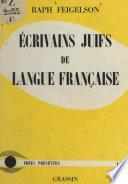 Écrivains juifs de langue française