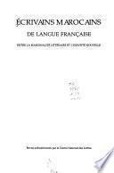 Ecrivains marocains de langue française