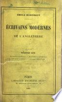 Écrivains modernes de l'Angleterre