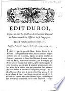 Edit du roi, concernant les fonctions du lieutenant criminel de robe-courte & des officiers de sa compagnie. Donné à Versailles au mois de juillet 1783...