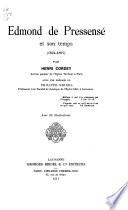 Edmond de Pressensé et son temps (1824-1891)