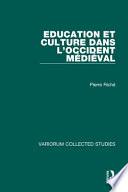 Education et culture dans l'Occident médiéval