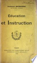 Éducation et instruction