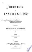 Éducation et instruction