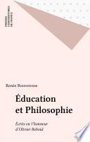 Éducation et Philosophie