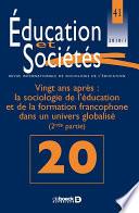 Éducation et sociétés