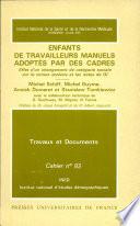 efants de travailleurs manuels adoptes par des cadres