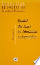 Égalité des sexes en éducation et formation