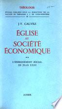 Église et société économique [par] Jean-Yves Calvez et Jacques Perrin