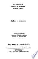 Eglises et pouvoirs