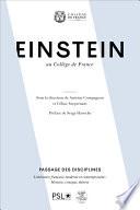 Einstein au Collège de France