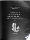 El concepto de lo provincial en el mundo antiguo