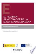 Livre El régimen sancionador de la seguridad ciudadana