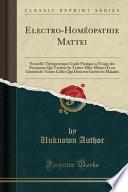 Electro-Homéopathie Mattei