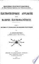 Electrotechnique appliquée aux machines électromagnétiques