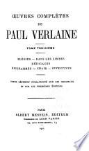 Élegies. Dans les limbes. Dédicaces. Épigrammes. Chair. Invectives