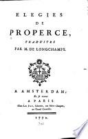 Elegies de Properce