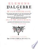 Elémens D'Algèbre