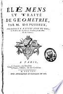 Elémens et traité de géométrie