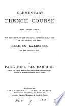Elementary French course