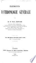 Éléments d'anthropologie générale