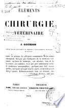 Éléments de chirurgie vétérinaire