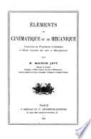 Éléments de cinématique et de mécanique