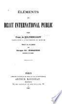 Eléments de droit international public