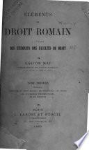 Éléments de droit romain