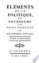 Éléments de la politique