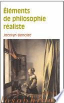 Eléments de philosophie réaliste