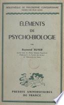 Éléments de psycho-biologie