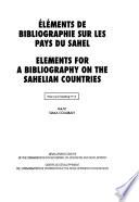Elements for a bibliography on the Sahelian countries