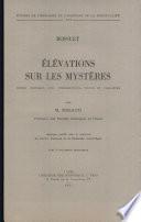 Élévations sur les mystères