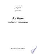 Elie Fréron, polémiste et critique d'art