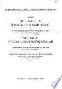 Elinkustannustutkimus vuodelta 1928: Maataloustyöläisperheet