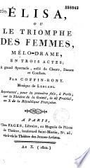 Elisa ou le triomphe des femmes