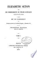 Elizabeth Seton et les commencements de l'église catholique aux Etats-Unis