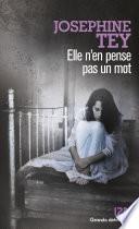 Elle n'en pense pas un mot