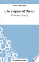 Elle s'appelait Sarah