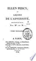 Ellen Percy, ou leçons de l'adversité