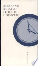 Eloge de l'oisiveté